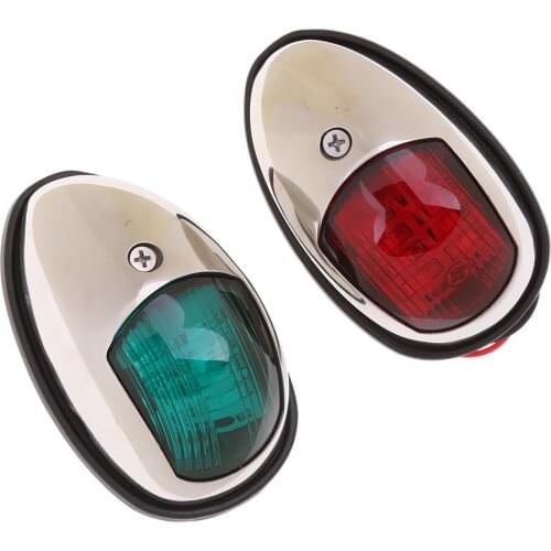 2 Pieces Side Mount LED Stern Anchor Navigation Light for Yacht Marine NAV Indicating Easy to Mount