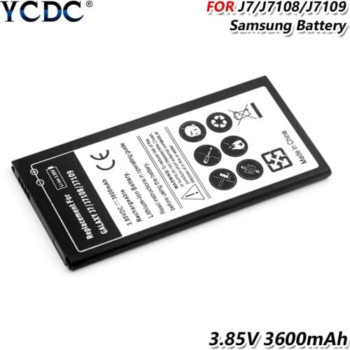 3.85V 3600mah Battery Lithium Rechargeable battery For Samsung Galaxy J7 2016 J7108 J7109 J710K J710H J710FN EB-BJ710CBA
