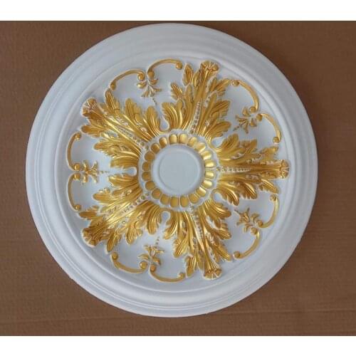 Chandelier ceiling rosette ceiling decoration PU decorative ceiling rose for pendent lamp base panel