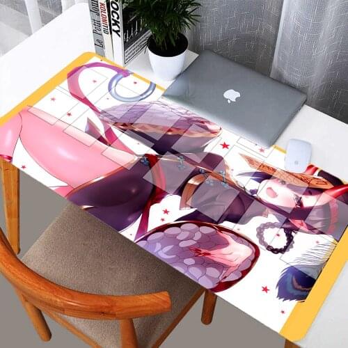 Mairuige Sexy Cute Pink Girl Mini Mouse Pad Oversized Non-slip Mouse Pad Computer Pad Keyboard Pad Table Mat Suitable for CSGO