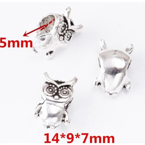 20 pcs/lot Fashion zinc alloy Metal Large Hole Beads charms DIY European Bracelet jewelry Fittings making 6891