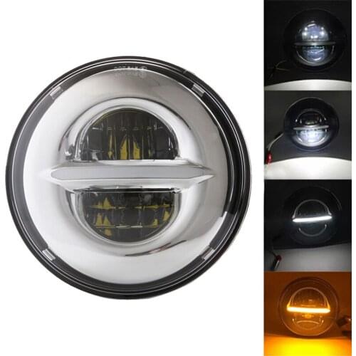 Motocycle 5.75Inch Led Headlight High/Lowbeam 5.75"H4 Headlamp With Angel Eye For Harley Bike for Sportsters XL XG XR VRSCD Dyna