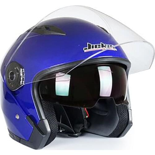 Motorcycle Helmets Electric Bicycle Open Face Dual Lens Visors Men Women Summer Scooter Motorbike Moto Bike Helmet