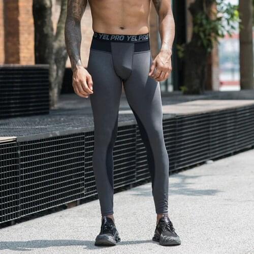 Mens Tights Compression Pants Running Tights Sport Man Gym Leggings Men Long Trousers Gym Skinny Pants Quick Dry Gym Trousers