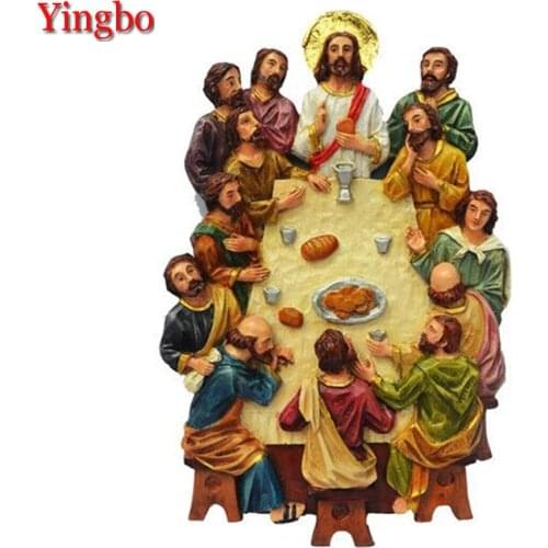 DIY Diamond-Painting kits The Last Supper Full Square round Cross Stitch Diamond Embroidery icons Handmade Hobbies And Crafts