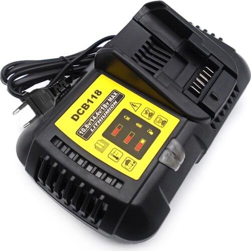 Newest 10.8V 12V 14.4V 20V Li-ion For Dewalt Fast Charger Battery DCB118 Li-Ion Battery Electric Screwdriver charger