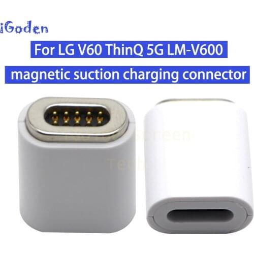 Original For LG V60 ThinQ 5G LM-V600 Magnetic Suction Charging Connector For LG V60 charging connector adapter