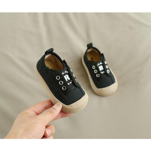 Autumn Infant Toddler Shoes Baby Boys Girls Casual Shoes Soft Bottom Non-slip Black Student Shoes Outdoor Children Kids Sneaker