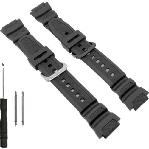 PU Rubber Watch Band for Casio AE-1000W AQ-S810W SGW-400H SGW-300H Replacement Strap G-Shock Bracelet