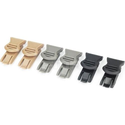 Goggle Strap Swivel Clips 19mm Wide Helmet Rail Mount