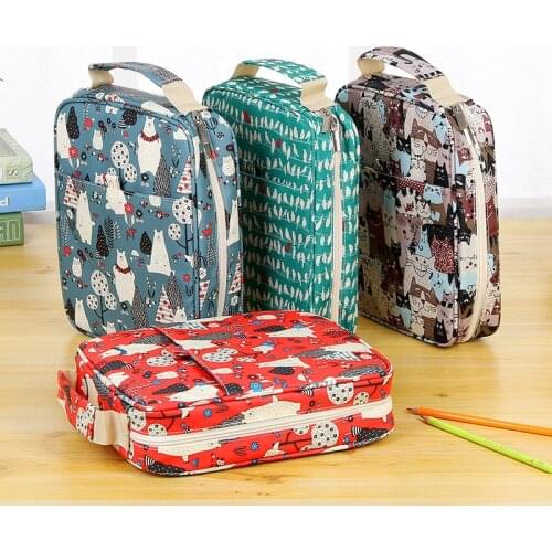 120Holes School Pencil Case Creative Large Capacity Drawing Pen Bag Box Kids Multifunction Stationery Pouch Supply