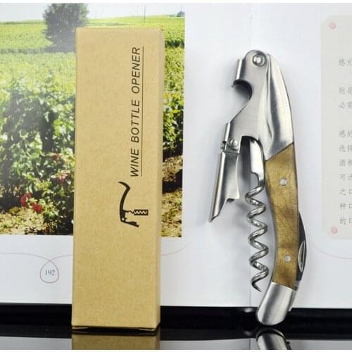 Shadow Wood Wine Bottle Opener Professional Stainless steel Corkscrew Beer Can Opener Seahorse knife Wine Accessories Bar Home