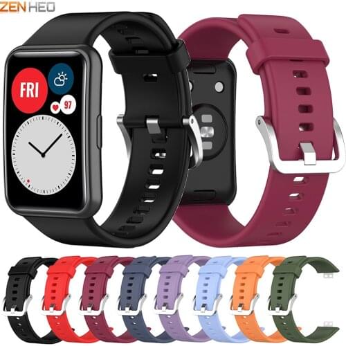 Silicone Bracelet Strap For Huawei Watch Fit Wristband Replacement Watch Band for Huawei Watch Fit Watchband