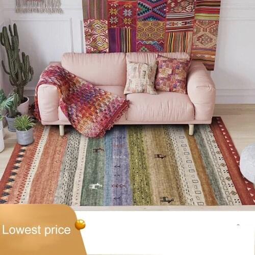 Nordic Moroccan Ethnic Geometric Kilim livingroom Carpets Simple Bedroom Living Room Carpet Bedside Blanket Study Mat