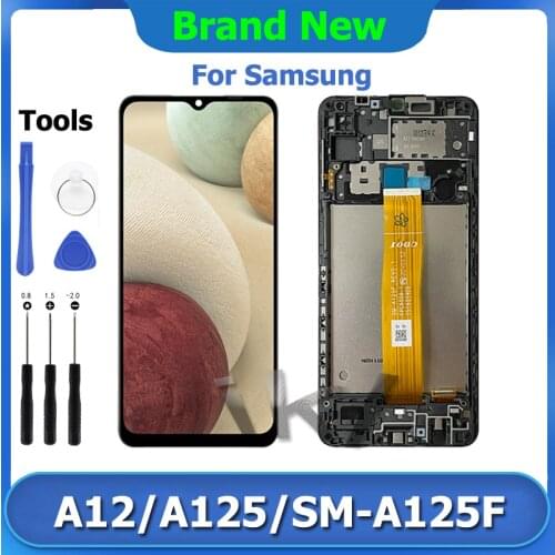 6.5" A12 LCD Display Screen Replacement For Samsung Galaxy Touch Screen Digitizer Assembly Pantalla SM-A125F Display Repair