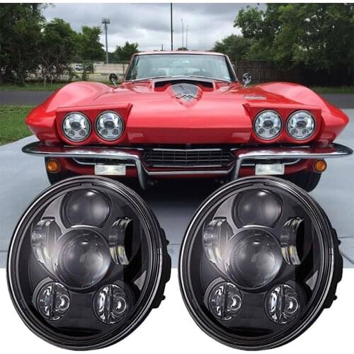 Waterproof 5.75" 5-3/4" Motorcycle Projector 45W LED Headlight For H-arley Sportster 883 1200 Iron 883, Dyna Street Bob FXDB