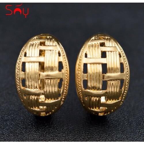 Sunny Jewelry Fashion Jewelry 2020 Clip Earrings For Women High Quality Zinc Alloy Hollow Out Cross For Party Wedding Daily Wear