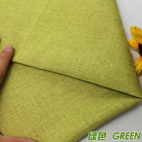 Green Compound lining Linen Fabric Sofa Cushion Fabirc Sewing Cloth Outdoor Linen Blend Fabric Upholstery 58" wide Per Yard