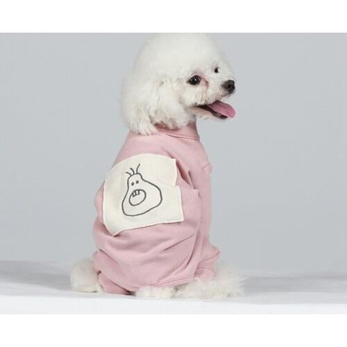 Winter Dog Pet Clothes Cartoon Fruit Dogs Shirt Autumn Fashion Clothing with Four-legged Design Cute Clothes for Small Pet Dogs