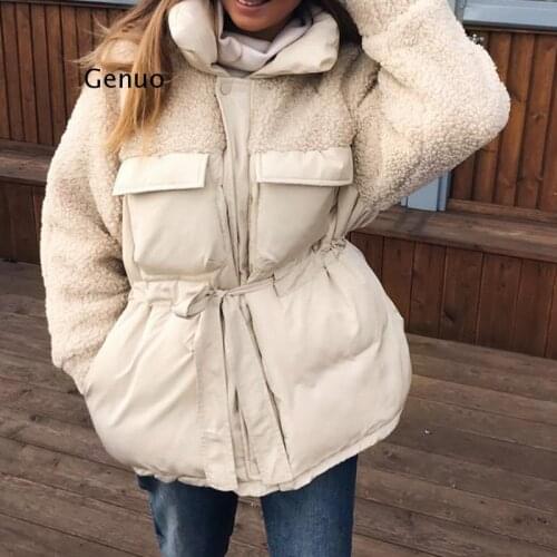Faux Fur Teddy Coat Women Autumn Winter 2020 Casual Solid Slim Long Jacket Female Elegant Thick Warm Parkas Oversized Clothes