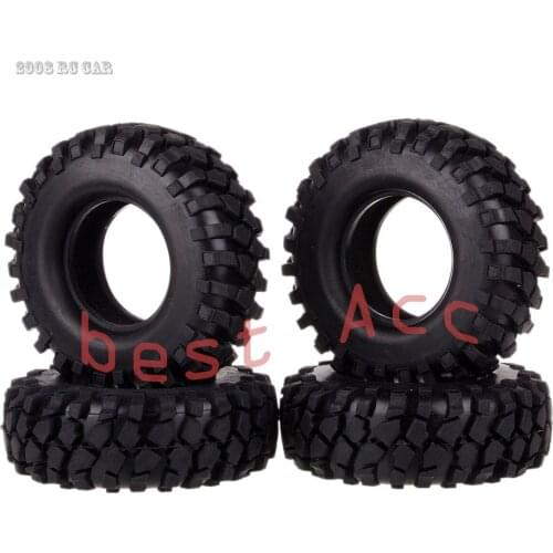 1/10 4PCS 108mm 1.9" Tires Tyre Rock Crawler Rubber RC Model Car Climbing MST JIMNY TF2 D90 D110 SCX10 II 90046