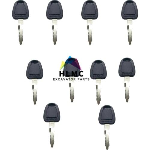 2PCS Excavator Heavy Equipment parts Doosan F989 Ignition Key