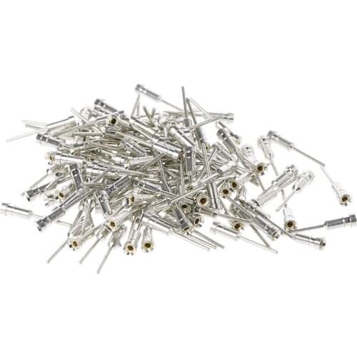 120Pcs Long Pin LED Hot Plug Sip Socket Crystal Oscillator Base for Switches