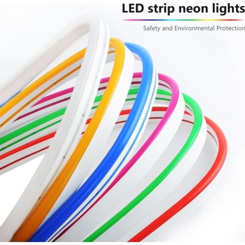 3M SMD 2835 LED Neon Lights 6mm Narrow 12V LED Strip 20LEDs/M Flexible Rope Tube Waterproof for DIY Holiday Decoration Light