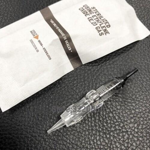 50pcs High Quality Cartridge needles tattoo needle For semi-Permanent Makeup Screw Black Pearl PMU Machine 1/3/5 RL Needles
