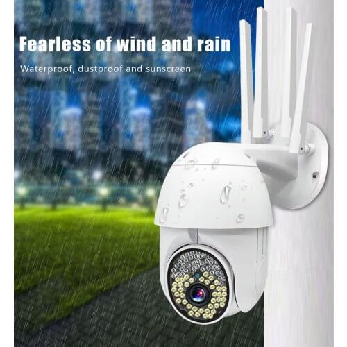 1080p 360 Degree Wifi Ptz Ip Camera Outdoor Waterproof Wireless Ip Cam Phone Remote Rotation Security Camera Night Vision Webcam