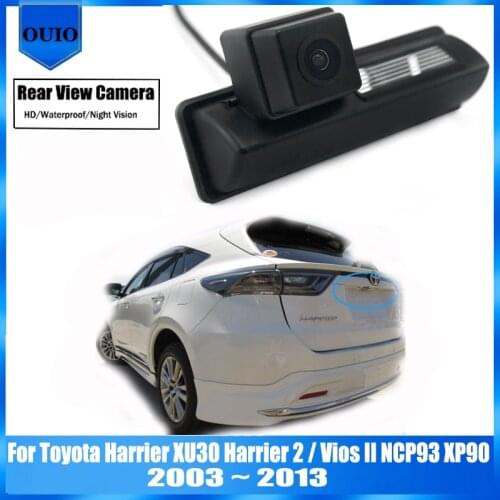 Rear View Reverse Camera Back Up Parking For Toyota Harrier XU30 Harrier 2 / Vios II NCP93 XP90 2003 ~ 2013 license plate camera