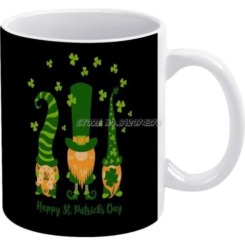 S Day Coffee Mugs Ceramic Personalized Mugs 11 Oz White Mug Tea Milk Cup Drinkware Travel Mug Mandala Day Day Holding Cute Gnome