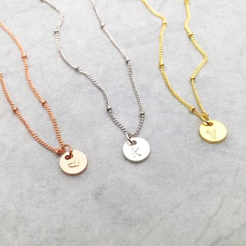925 Silver Coins Necklace Letter Choker Handmade Gold Choker 7mm Pendant Collier Femme Kolye Collares Jewelry Women Necklace