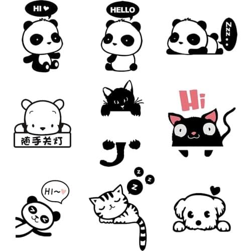 Creative DIY Switch Wall Stickers Kids Room Decal Home Decor Animals Sticker Children Baby Bedroom Decoration Accessories