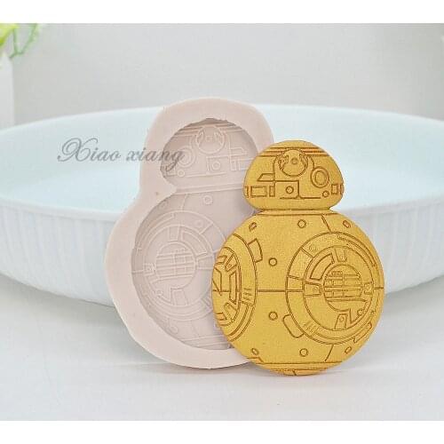 Luyou Robot Cake Molds BB-8 Silicone Molds Fondant Molds Tools DIY Kitchen Baking Tools BB8 Kitchen Baking Accessories FM807