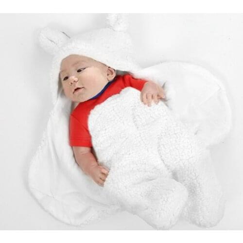 Cute Baby Sleeping Bag Wrap Blanket Newborn Infant Boy Girl Swaddle Photography Prop Autumn Newborn Baby Winter Swaddle Blanket