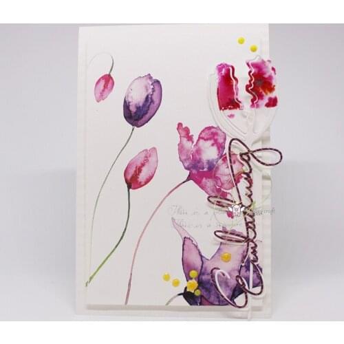 Mmao Crafts Metal Steel Cutting Dies German Invitation letters Stencil For DIY Scrapbooking Paper/photo Cards Embossing Dies