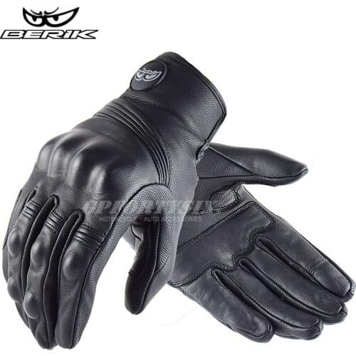 Motorcycle Gloves Touch Screen Breathable Cow Leather Cycling Locomotive Motor Glove Men Women Racing Motorbike Guantes Luvas