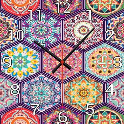 Wall Clock Lime Modern Kitchen Clock Watch Flower Home Decor Living Room Clock motion Wall Art Timepieces