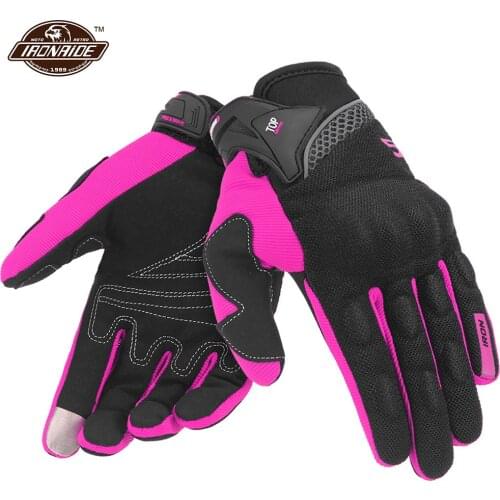 Summer Guantes Moto Breathable Mesh Motorcycle Gloves Touch Screen Off Road Motorbike Riding Gloves 5 Colour