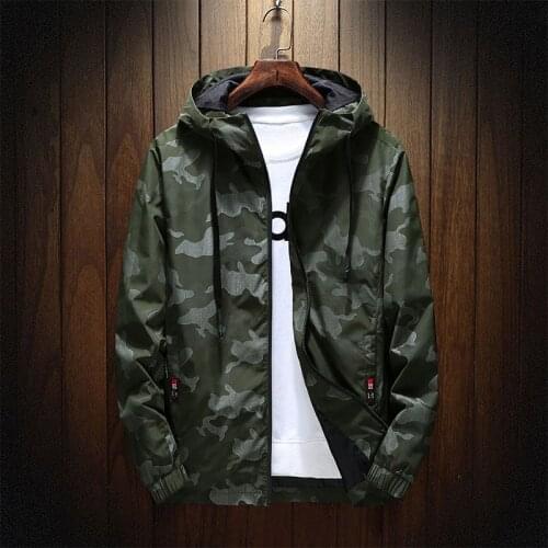 PLUSHONOR Mens Camouflage Jackets