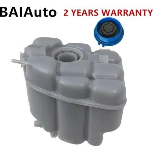 Radiator Coolant Overflow Bottle Expansion Tank Reservoir + Cap Set For Volkswagen VW Touareg 2011-2018 7P0 121 407 B 7P0121407B