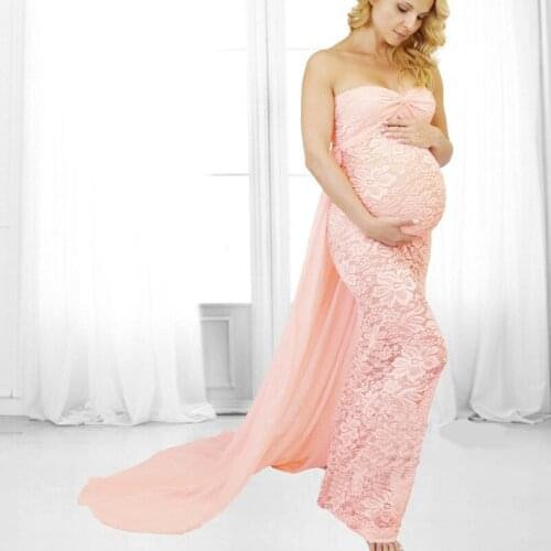 Sexy maternity photography props maxi Maternity gown Lace Maternity Dress Fancy shooting photo summer pregnant dress Plus Size