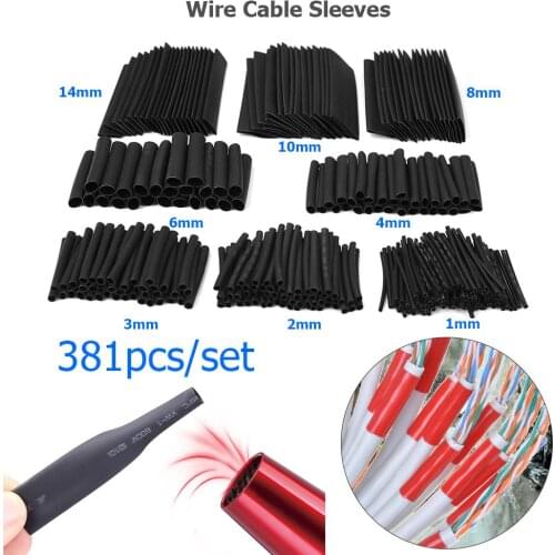 328Pcs Thermoresistant Tube Heat Shrink Wrapping Kit Termoretractil Shrinking Tubing Assorted Wire Cable Insulation Sleeving