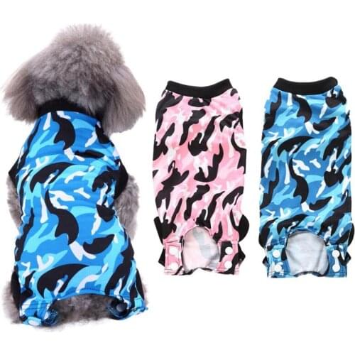 Comfortable Soft Dog Clothes Recovery Suit For Wounds Dog Shirt After Surgery Wear Anti Pet Licking Wounds Dog Vest