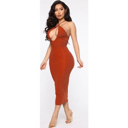 Spring Sexy Dress Sling Backless Hollow Dresses for Women Mall Goth Club Birthday Outfits Streetwear Clothes Wholesale Items