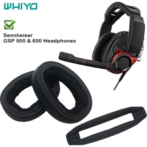 Whiyo 1 Pair of Replacement Earpads for Sennheiser GSP500 GSP600 Headphones Sleeve Ear Pads Cushion Pillow Earmuff Cover