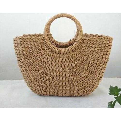 Ladies Shoulder Bag Bohemia Bali Travel Female Holiday Handbags Multi-Styles Straw Bags Handmade Summer Woven Beach