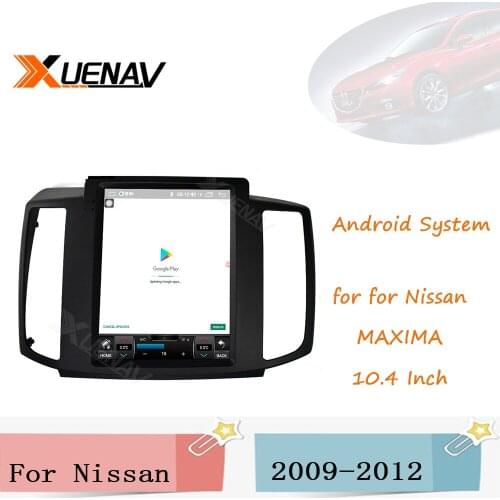 2 Din Android Auto Car Stereo Tesla Style for Nissan MAXIMA 2009 2010 2011 2012 Multimedia Player GPS Nav Navigation DVD Player