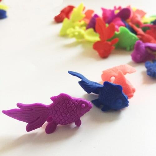 40pcs/lot Multi Colors Of Golden Fish Crystal Soil orbiz water beads Gels Growing Up In Water Magic Grow Animal Toys